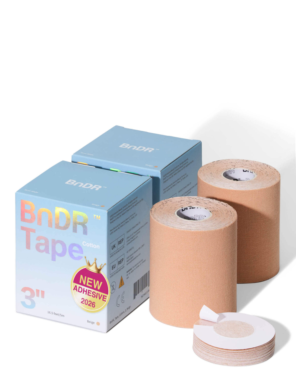 BnDR Cotton Tape 2-Pack 3 in Beige main 01