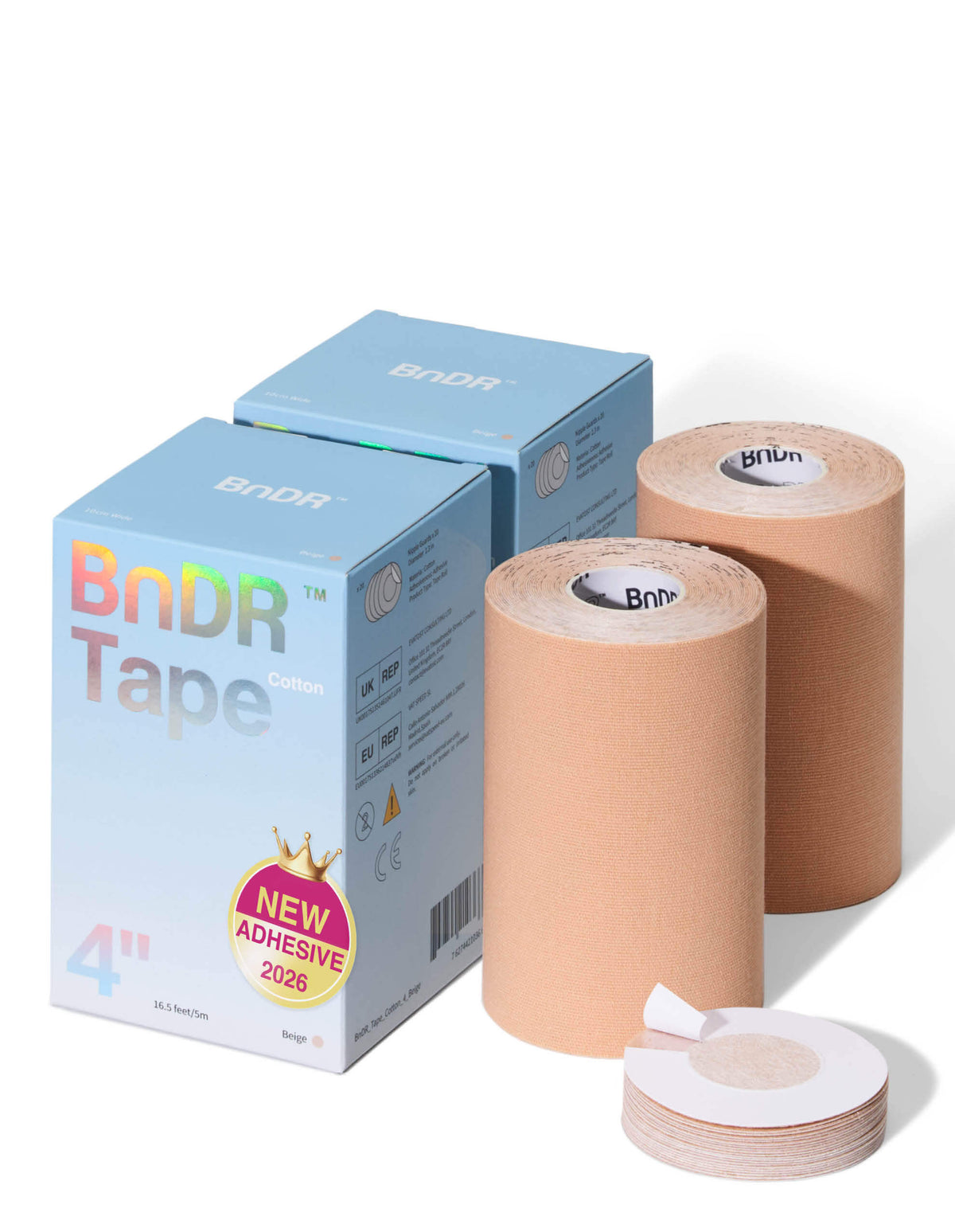 BnDR Cotton Tape 2-Pack 4 in Beige main 01