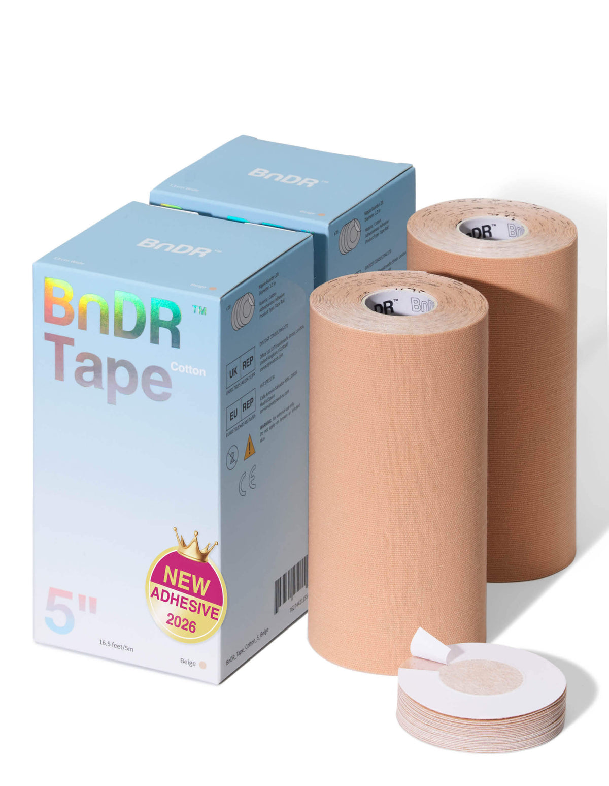 BnDR Cotton Tape 2-Pack 5 in Beige main 01