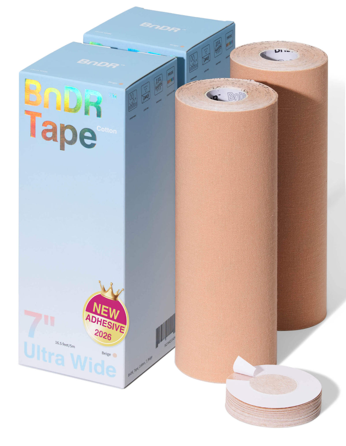 BnDR Cotton Tape 2-Pack 7 in Beige main 01