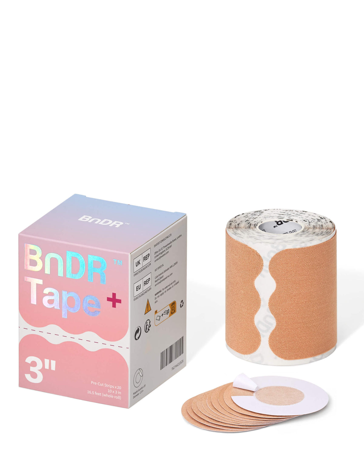 BnDR Pro Precut Tape 3 in Beige main 01
