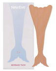 NewEve Mermaid Tuck. white box beside the nude mermaid-tail tape strip.